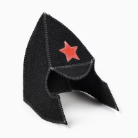 Шапка для бани "Будёновка" тёмная