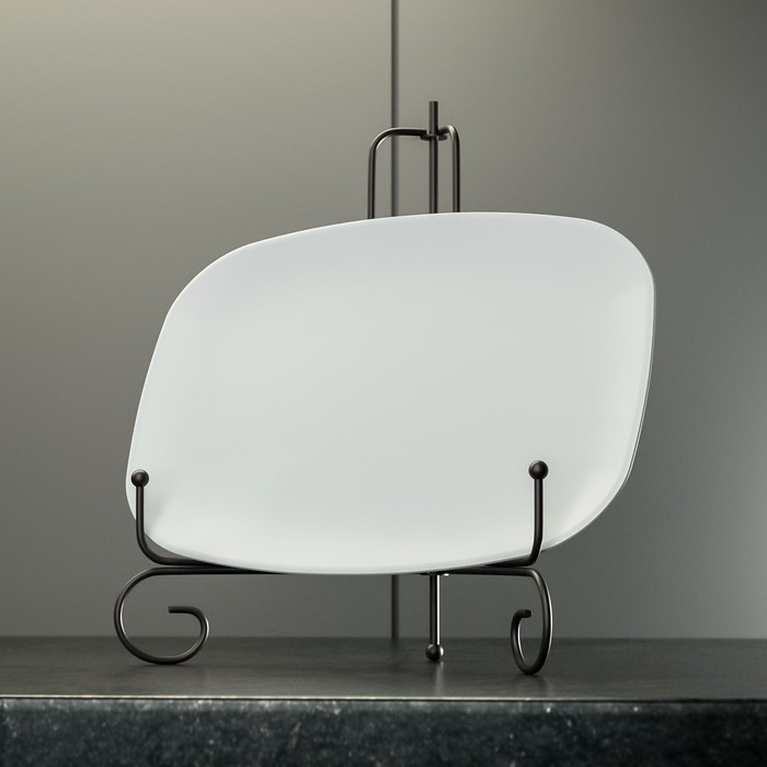 Подставка под тарелки Доляна, 15,5&times;25 см, цвет чёрный