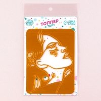 Набор топперов «Девушка с цветами», цвет золото Набор топперов «Девушка с цветами», цвет золото