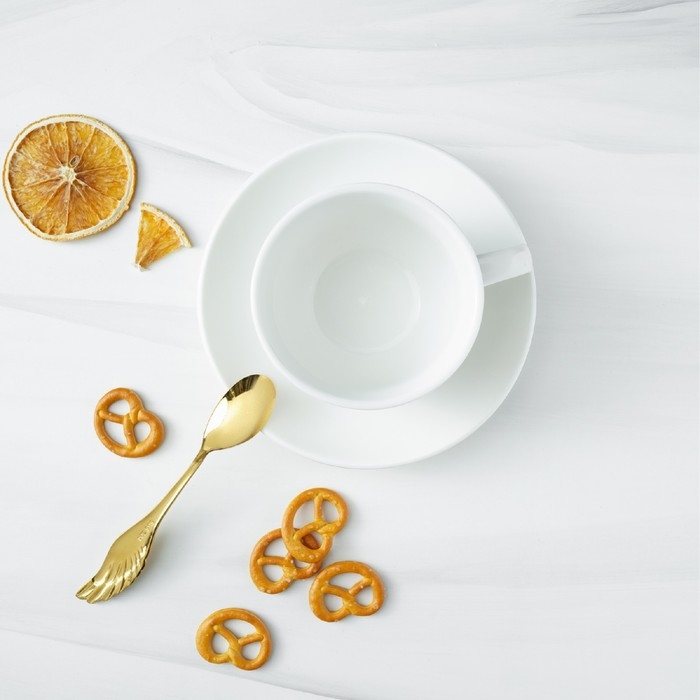 Ложка чайная из нержавеющей стали Magistro Wings, длина 14 см, цвет золотой Ложка чайная из нержавеющей стали Magistro Wings, длина 14 см, цвет золотой