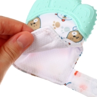 Прорезыватель-рукавичка «Собачки», цвет мятный, Крошка Я Прорезыватель-рукавичка «Собачки», цвет мятный, Крошка Я
