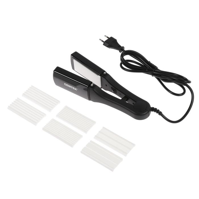 Мультистайлер Centek CT-2006, 80 Вт, керамическое покрытие, 75х30 мм, до 200&deg;C, чёрный