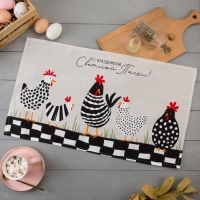 Полотенце Доляна «С праздником Светлой Пасхи» 35х60 см,100% хлопок, вафля 160 г/м2 Полотенце Доляна «С праздником Светлой Пасхи» 35х60 см,100% хлопок, вафля 160 г/м2