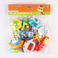 Набор погремушек &laquo;Радость малыша&raquo;, с эластичными деталями, 12 шт, цвет МИКС, Крошка Я