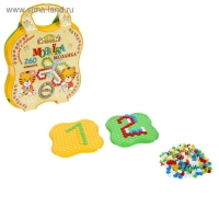 Мозаика, 260 элементов + книжка с примерами, МИКС Мозаика, 260 элементов + книжка с примерами, МИКС