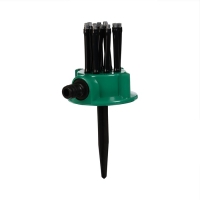 Распылитель-дождеватель, 12 форсунок, под коннектор, пика, пластик, Greengo Распылитель-дождеватель, 12 форсунок, под коннектор, пика, пластик, Greengo