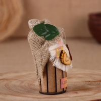 Оберег-домовой "Банник, в колпаке", малый, 17х12х10 см Оберег-домовой "Банник, в колпаке", малый, 17х12х10 см