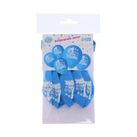 Воздушный шар латексный 12" "1 годик", мальчик, 5 шт.