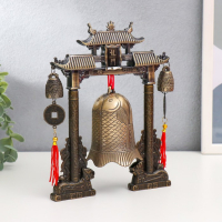 Колокол-гонг металл настольный "Драконы" 21,5х22х5 см Колокол-гонг металл настольный "Драконы" 21,5х22х5 см