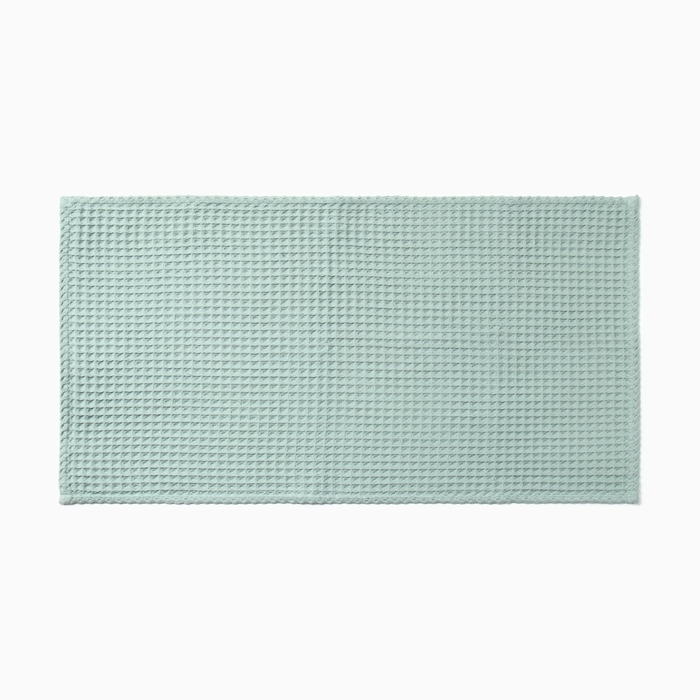 Полотенце вафельное банное Этель "Boho" 45*90 см, цв. мятный, 100% хл