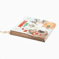 Новогодний подарочный детский набор: книжка шуршалка и бутылочка 150 мл Новогодний подарочный детский набор: книжка шуршалка и бутылочка 150 мл