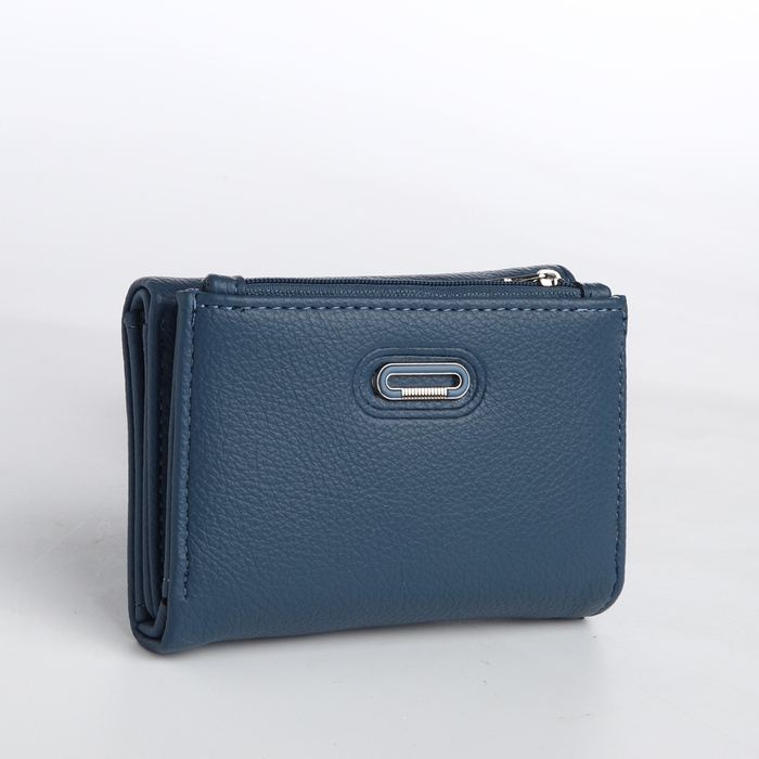 Кошелёк женский на магните, цвет синий