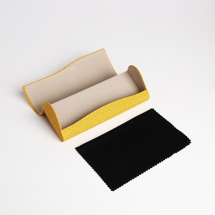 Футляр для очков на магните, длина 16 см, цвет жёлтый Футляр для очков на магните, длина 16 см, цвет жёлтый