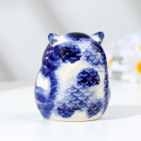 Сувенир &laquo;Совёнок&raquo;,  гжель