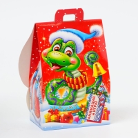 Новый год. Подарочная коробка Новогодняя Домик "Сладкая парочка" с анимацией 12 х 8,5 х 17,5 см. Новый год. Подарочная коробка Новогодняя Домик "Сладкая парочка" с анимацией 12 х 8,5 х 17,5 см.