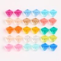 Кристаллы пластиковые декоративные, набор 120 г, размер 1 шт. &mdash; 1 &times; 1,2 см, цвет МИКС