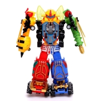 Набор инерционных роботов &laquo;Команда насекомых&raquo;, трансформируются, собираются в одного робота