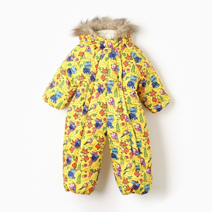 Комбинезон детский, цвет жёлтый/зверюшки, рост 86-92 см Комбинезон детский, цвет жёлтый/зверюшки, рост 86-92 см