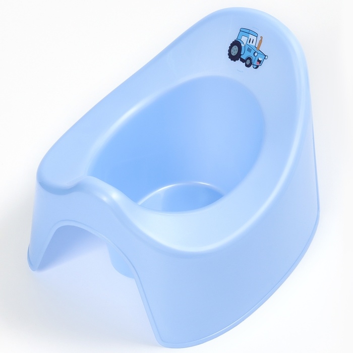 Горшок детский "Трактор", цвет голубой