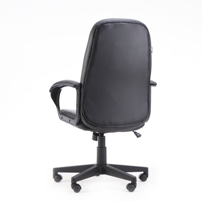 Кресло руководителя Бюрократ CH 002 черный, экокожа, пластик