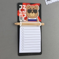 Магнит с блоком для записи и карандашом &laquo;23.02&raquo;, 7 х 14,4 см