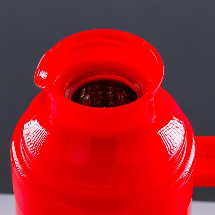 Термос 1 л, со стеклянной колбой, 2 кружки, 13.5 х 32 см, микс Термос 1 л, со стеклянной колбой, 2 кружки, 13.5 х 32 см, микс