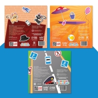 Набор книг с наклейками "Основы безопасности", 3 шт, Синий трактор