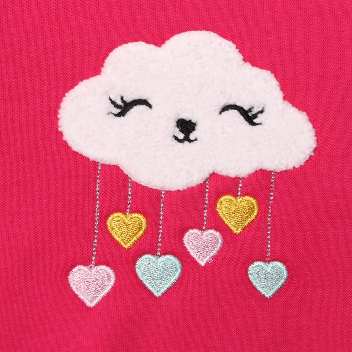 Костюм для девочек (свитшот, брюки), НАЧЁС, цвет фуксия, рост 86 см Костюм для девочек (свитшот, брюки), НАЧЁС, цвет фуксия, рост 86 см