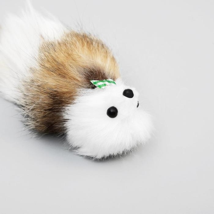 Мышь из натурального меха, корпус 7 см, микс цветов Мышь из натурального меха, корпус 7 см, микс цветов