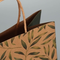 Пакет подарочный крафтовый, упаковка, &laquo;Подарок&raquo;, ML 23 х 27 х 11.5 см