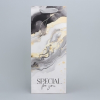 Пакет подарочный под бутылку, упаковка, &laquo;Подарок для тебя&raquo;, 13 х 32 х 11.3 см