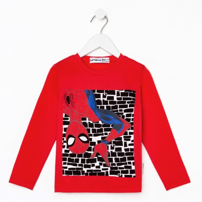 Футболка с длинным рукавом Футболка с длинным рукавом "Человек-паук", Marvel, рост 98-104, красный