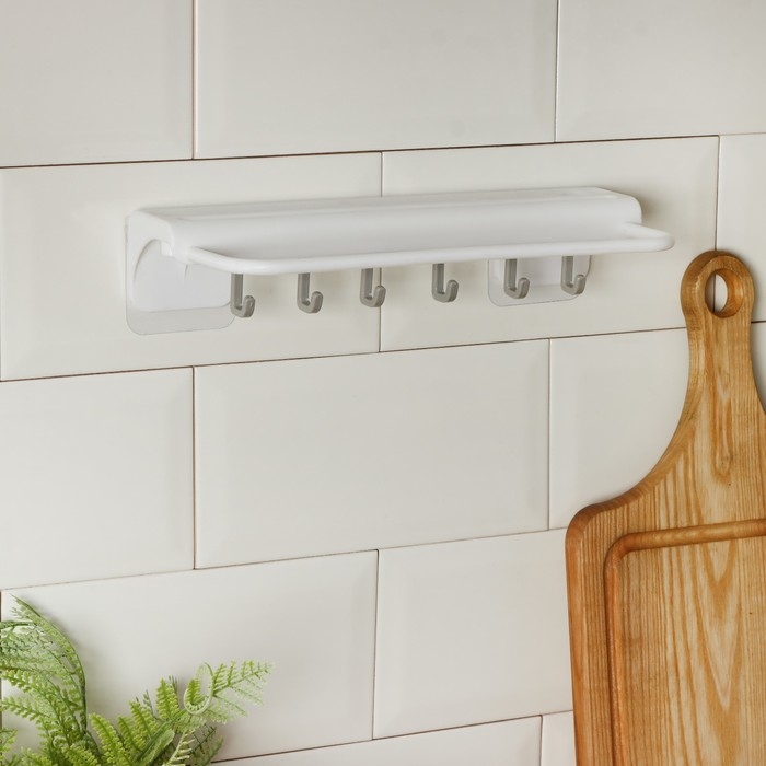 Держатель для ножей и кухонных принадлежностей, 25,5&times;11&times;5 см, цвет белый