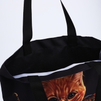 Шопер без застёжки, цвет чёрный Шопер без застёжки, цвет чёрный