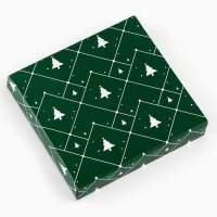 Новый год. Подставка под чайный пакетик &laquo;Зимний лес&raquo;, 8.7 х 8.7 см