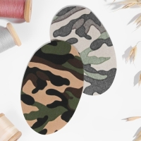 Заплатки для одежды, 15,5 × 9,5 см, термоклеевые, пара, цвет камуфляж Заплатки для одежды, 15,5 × 9,5 см, термоклеевые, пара, цвет камуфляж