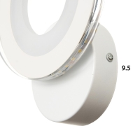 Бра "Круг" LED 12Вт 3000-4000К белый 24х19х4 см Бра "Круг" LED 12Вт 3000-4000К белый 24х19х4 см