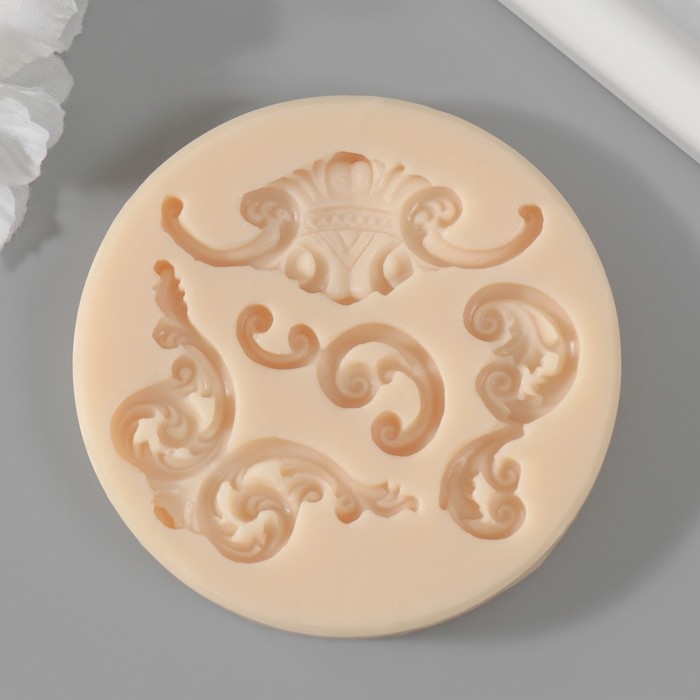 Молд силиконовый Молд силиконовый "Лепнина" от1,2х0,7 см до 5,3х2 см МИКС