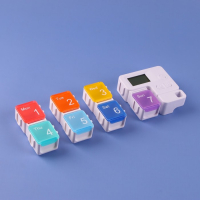 Таблетница &laquo;Неделька&raquo;, 7 секций, с таймером, разноцветная