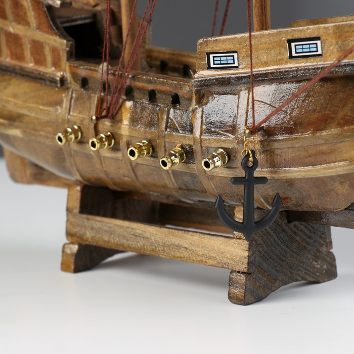 Корабль «Уида», 33х8х29 см, пиратский, черные паруса Корабль «Уида», 33х8х29 см, пиратский, черные паруса