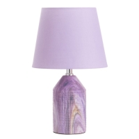 Лампа настольная "Жизель" 1х40Вт Е14 сиреневый 20х20х32см Лампа настольная "Жизель" 1х40Вт Е14 сиреневый 20х20х32см