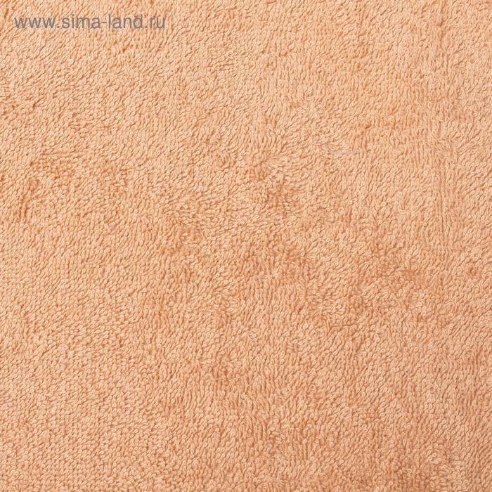 Простыня махровая гладкокрашеная 155х200см, цв.кофе с молоком, 380г/м, хлопок 100%