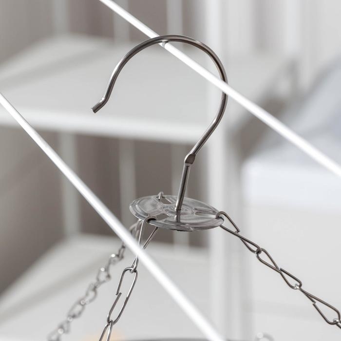 Сушилка для белья подвесная Доляна &laquo;Стиль&raquo;, 31&times;31 см, 15 прищепок