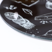 Доска разделочная стеклянная Доляна &laquo;Сырное ассорти&raquo;, d=20 см