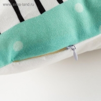 Наволочка декоративная Этель &laquo;Цветочное настроение&raquo; 40х40 см, 100% п/э, велюр