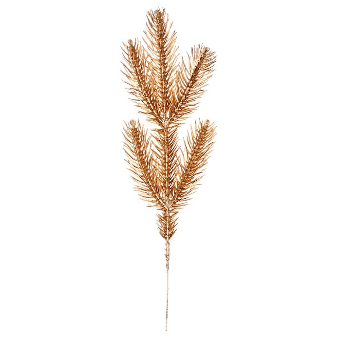 Декор &laquo;Веточка ели золотистая&raquo;