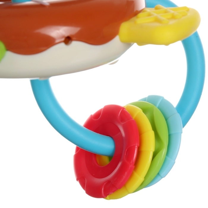 Погремушка &laquo;Сладости: Пончик&raquo;, цвет МИКС, Крошка Я