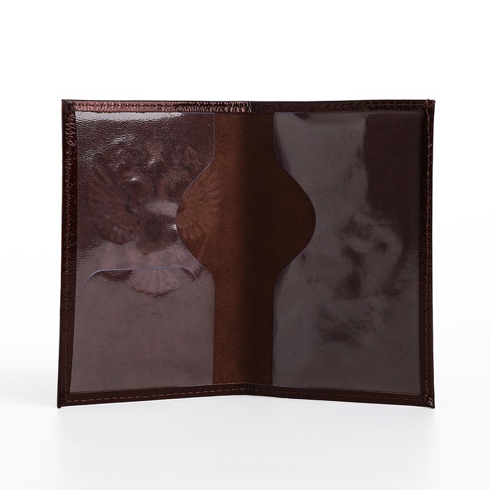 Обложка для паспорта, цвет коричневый