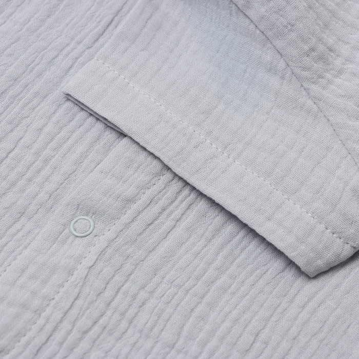 Комбинезон Крошка Я Муслин,р. 62-68, серо-голубой