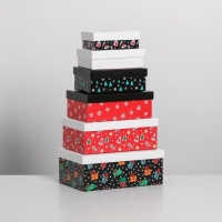 Набор подарочных коробок 10 в 1 «С НГ», 12 х 7 х 4 - 32.5 х 20 х 12.5 см, Новый год Набор подарочных коробок 10 в 1 «С НГ», 12 х 7 х 4 - 32.5 х 20 х 12.5 см, Новый год